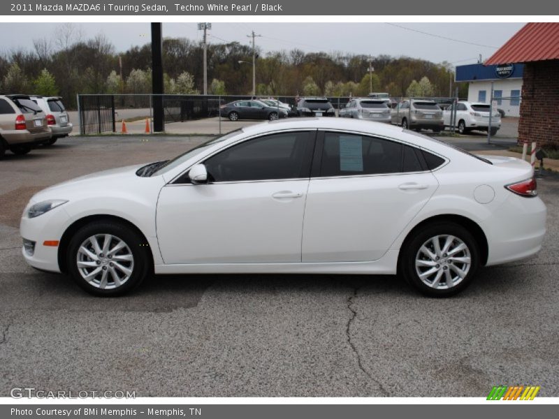Techno White Pearl / Black 2011 Mazda MAZDA6 i Touring Sedan
