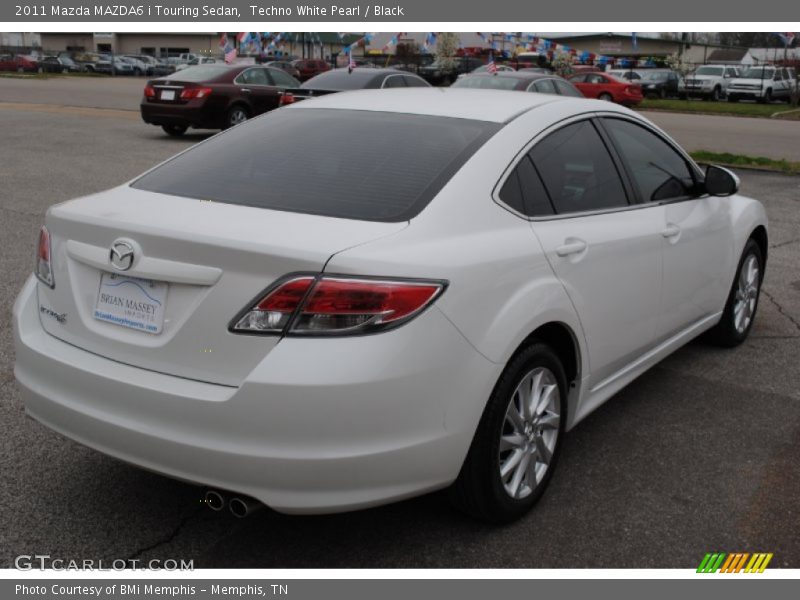 Techno White Pearl / Black 2011 Mazda MAZDA6 i Touring Sedan