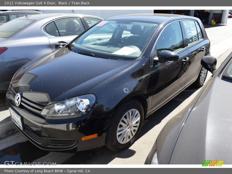 Black / Titan Black 2012 Volkswagen Golf 4 Door