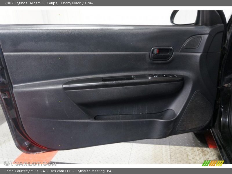 Ebony Black / Gray 2007 Hyundai Accent SE Coupe