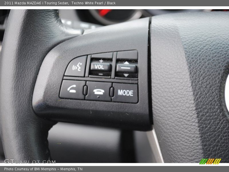 Techno White Pearl / Black 2011 Mazda MAZDA6 i Touring Sedan