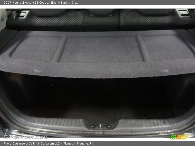 Ebony Black / Gray 2007 Hyundai Accent SE Coupe