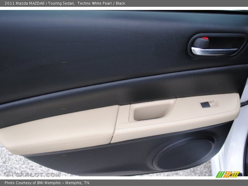 Techno White Pearl / Black 2011 Mazda MAZDA6 i Touring Sedan