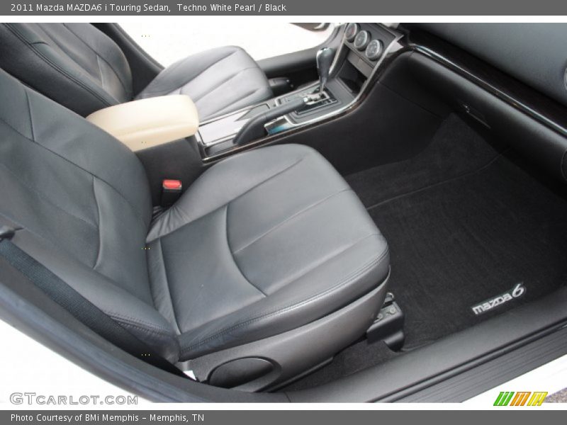 Techno White Pearl / Black 2011 Mazda MAZDA6 i Touring Sedan