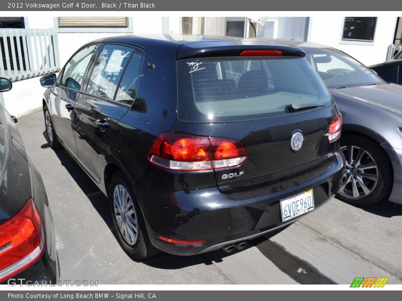 Black / Titan Black 2012 Volkswagen Golf 4 Door