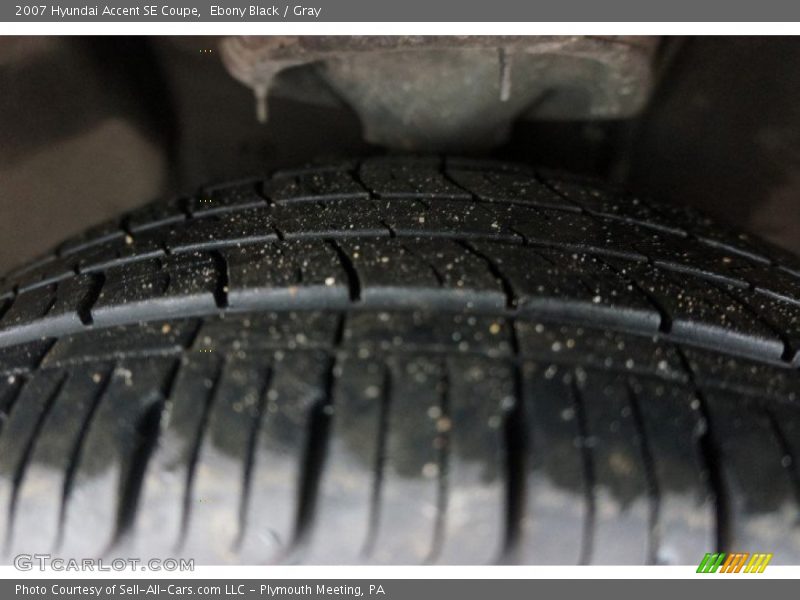 Ebony Black / Gray 2007 Hyundai Accent SE Coupe