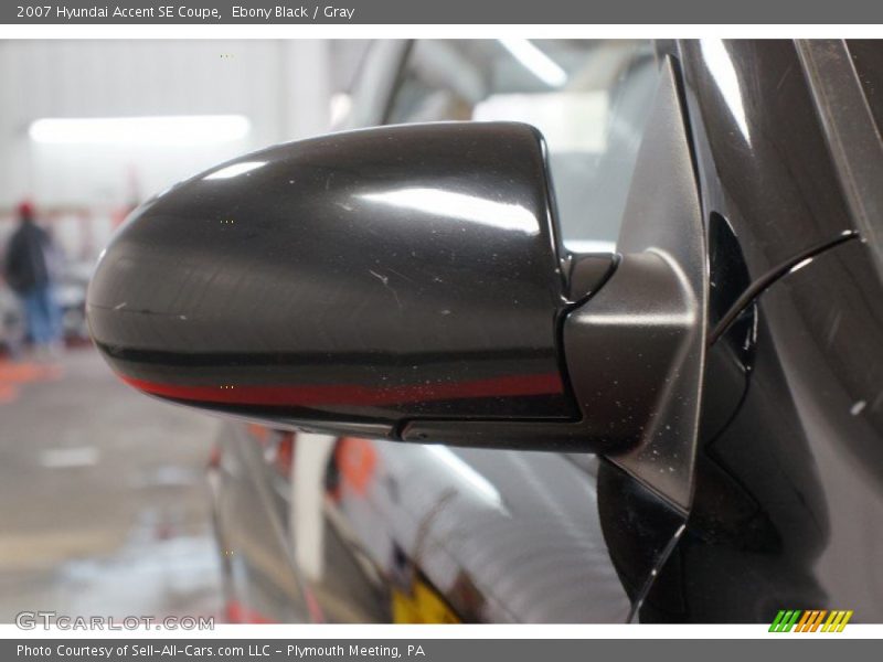 Ebony Black / Gray 2007 Hyundai Accent SE Coupe