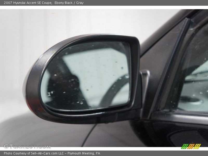 Ebony Black / Gray 2007 Hyundai Accent SE Coupe