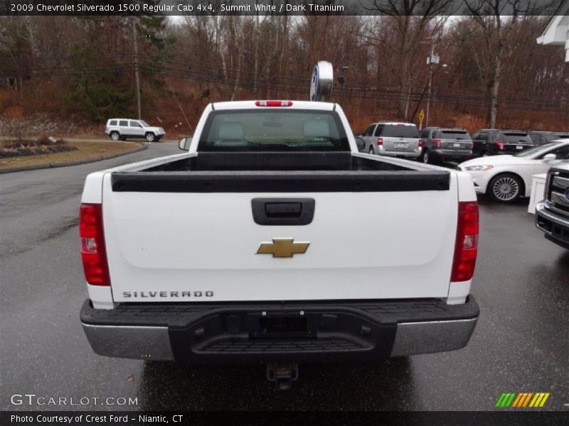 Summit White / Dark Titanium 2009 Chevrolet Silverado 1500 Regular Cab 4x4