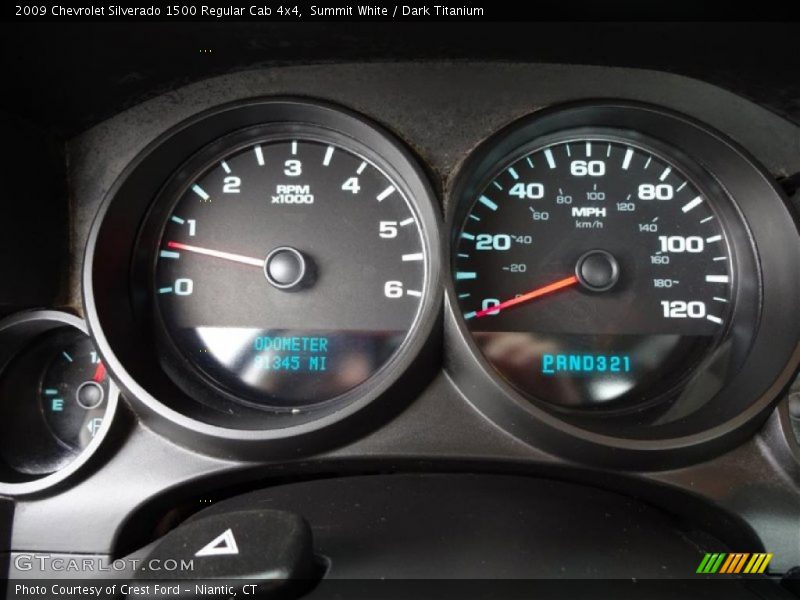 Summit White / Dark Titanium 2009 Chevrolet Silverado 1500 Regular Cab 4x4