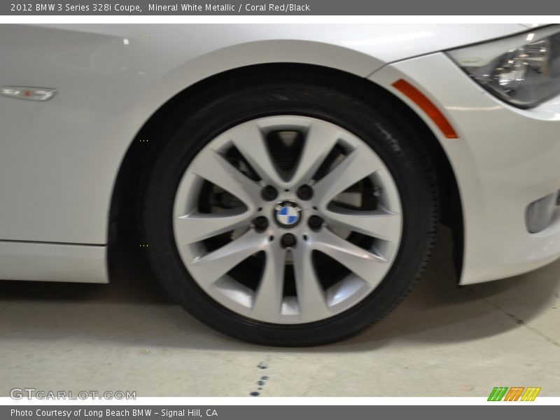 Mineral White Metallic / Coral Red/Black 2012 BMW 3 Series 328i Coupe