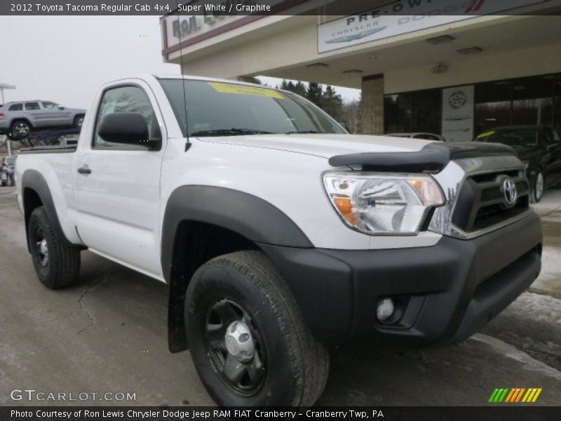 Super White / Graphite 2012 Toyota Tacoma Regular Cab 4x4