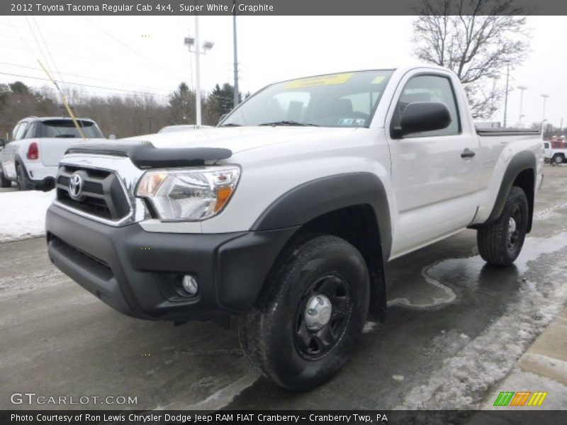 Super White / Graphite 2012 Toyota Tacoma Regular Cab 4x4