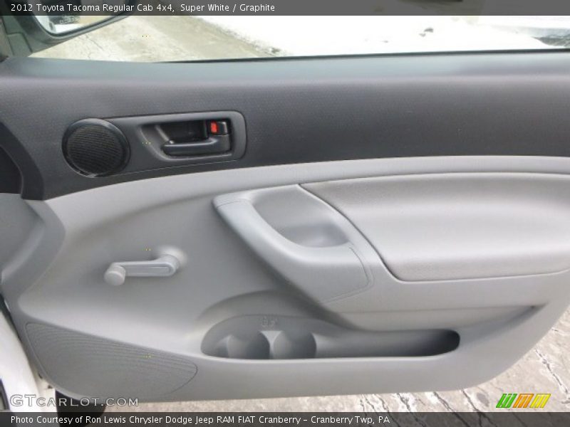 Super White / Graphite 2012 Toyota Tacoma Regular Cab 4x4