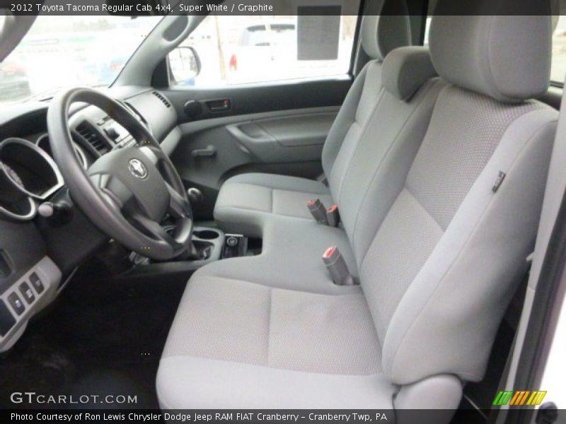 Super White / Graphite 2012 Toyota Tacoma Regular Cab 4x4