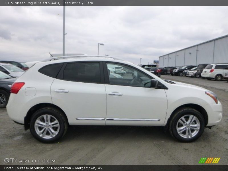 Pearl White / Black 2015 Nissan Rogue Select S AWD