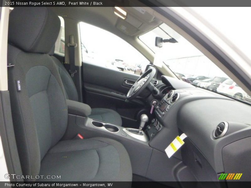 Pearl White / Black 2015 Nissan Rogue Select S AWD