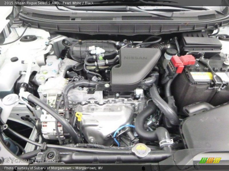 Pearl White / Black 2015 Nissan Rogue Select S AWD