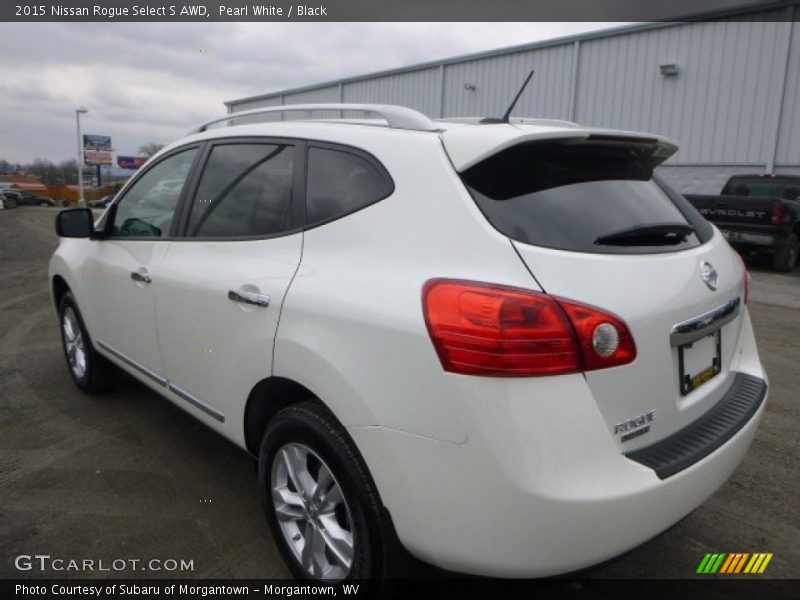 Pearl White / Black 2015 Nissan Rogue Select S AWD