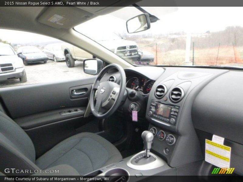 Pearl White / Black 2015 Nissan Rogue Select S AWD