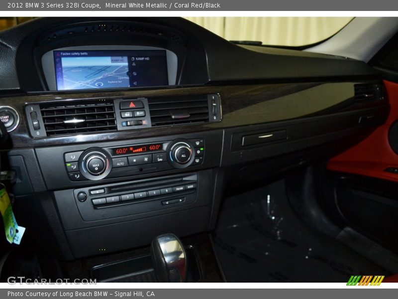 Mineral White Metallic / Coral Red/Black 2012 BMW 3 Series 328i Coupe