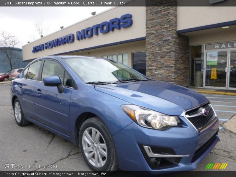 Quartz Blue Pearl / Black 2015 Subaru Impreza 2.0i Premium 4 Door