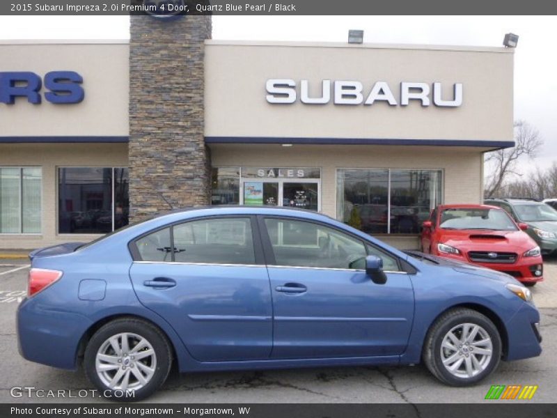 Quartz Blue Pearl / Black 2015 Subaru Impreza 2.0i Premium 4 Door