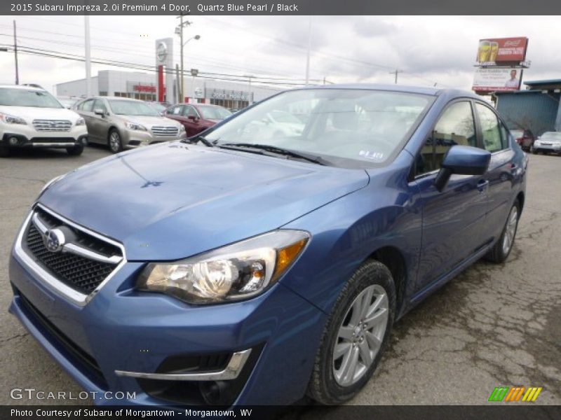 Quartz Blue Pearl / Black 2015 Subaru Impreza 2.0i Premium 4 Door
