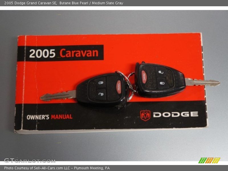 Butane Blue Pearl / Medium Slate Gray 2005 Dodge Grand Caravan SE