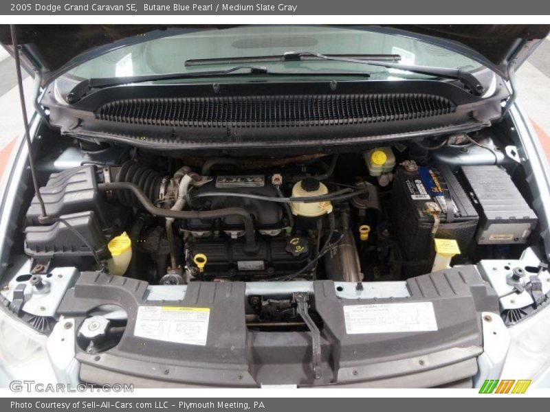 Butane Blue Pearl / Medium Slate Gray 2005 Dodge Grand Caravan SE