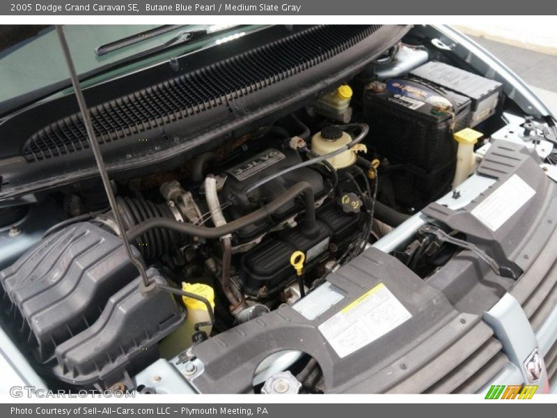 Butane Blue Pearl / Medium Slate Gray 2005 Dodge Grand Caravan SE