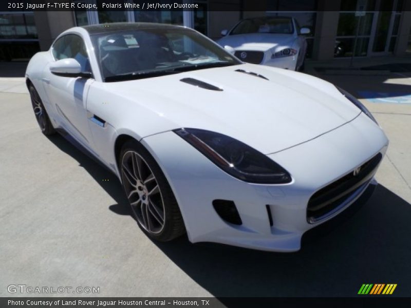 Polaris White / Jet/Ivory Duotone 2015 Jaguar F-TYPE R Coupe