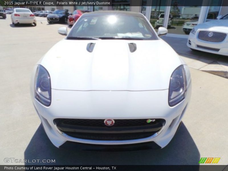 Polaris White / Jet/Ivory Duotone 2015 Jaguar F-TYPE R Coupe