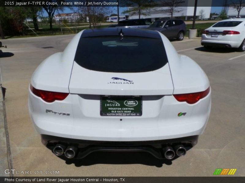 Polaris White / Jet/Ivory Duotone 2015 Jaguar F-TYPE R Coupe