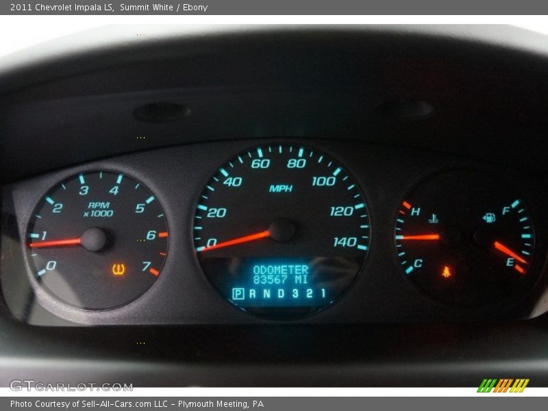 Summit White / Ebony 2011 Chevrolet Impala LS