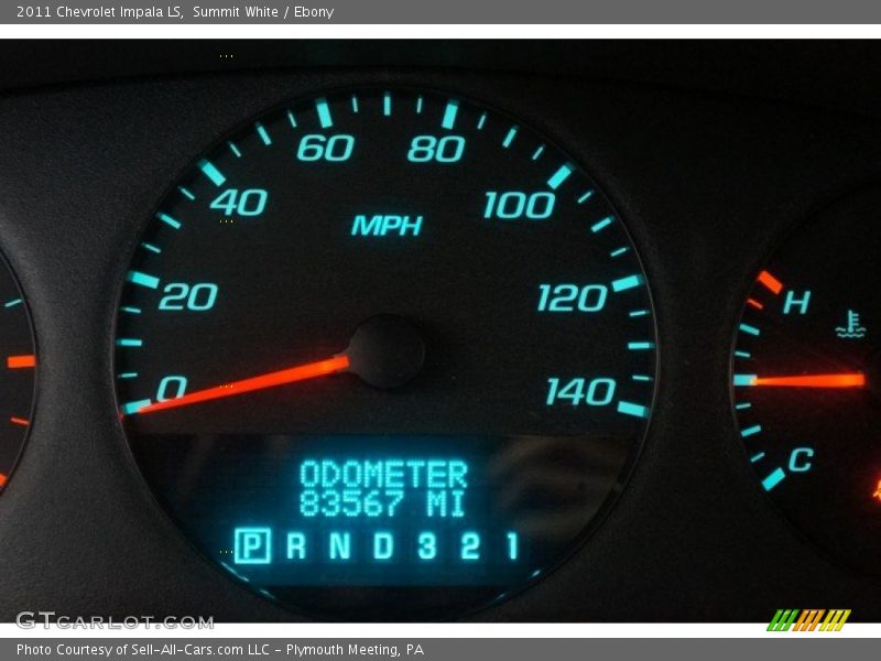 Summit White / Ebony 2011 Chevrolet Impala LS