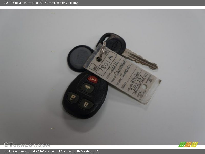 Summit White / Ebony 2011 Chevrolet Impala LS