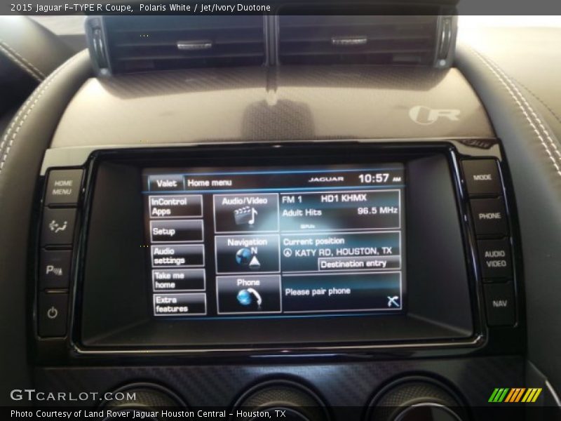 Polaris White / Jet/Ivory Duotone 2015 Jaguar F-TYPE R Coupe