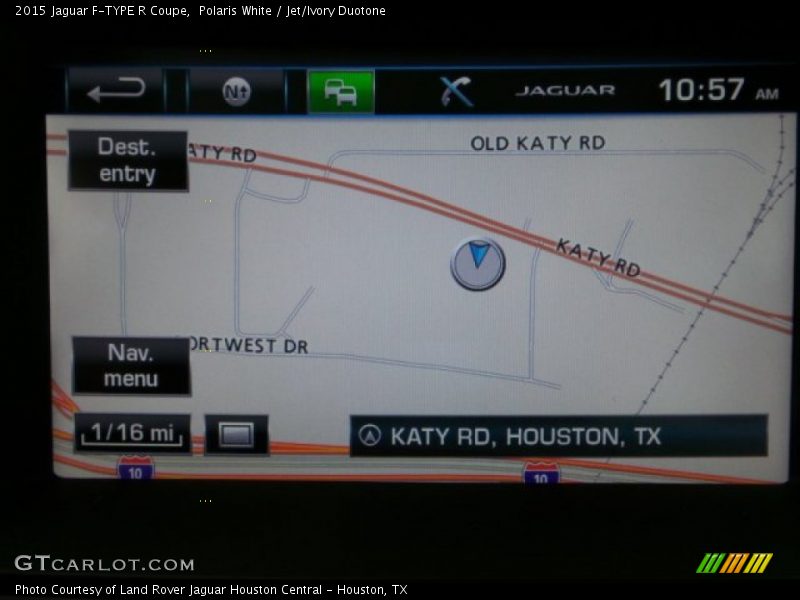 Polaris White / Jet/Ivory Duotone 2015 Jaguar F-TYPE R Coupe