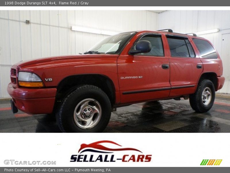 Flame Red / Gray 1998 Dodge Durango SLT 4x4