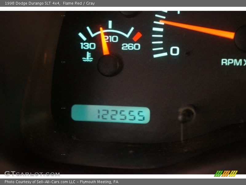 Flame Red / Gray 1998 Dodge Durango SLT 4x4