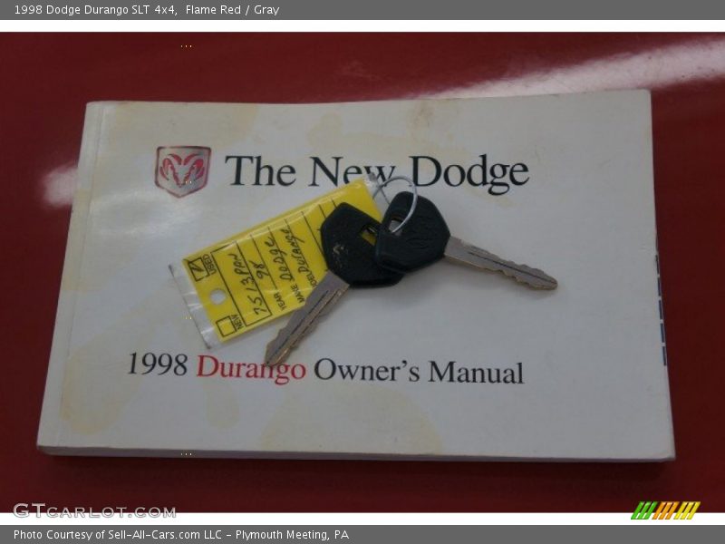 Flame Red / Gray 1998 Dodge Durango SLT 4x4