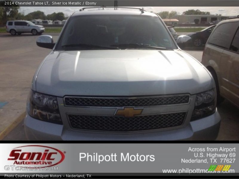 Silver Ice Metallic / Ebony 2014 Chevrolet Tahoe LT