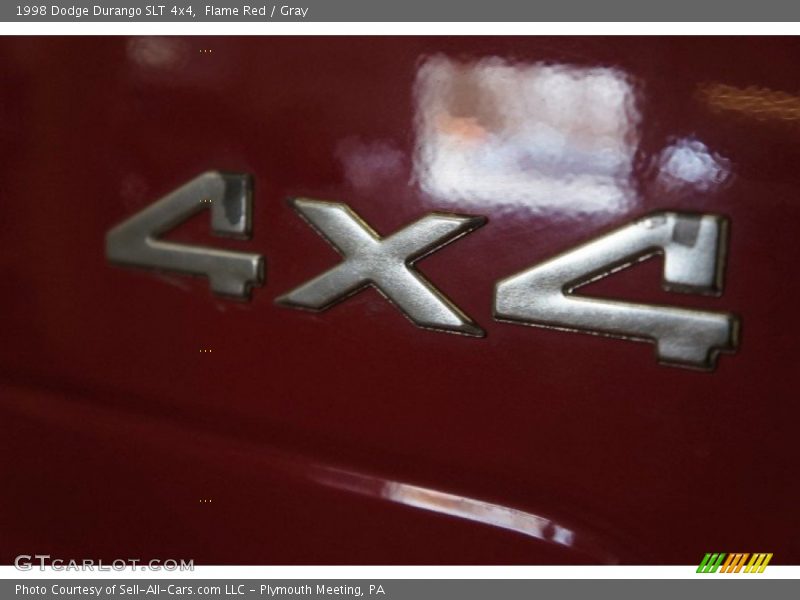 Flame Red / Gray 1998 Dodge Durango SLT 4x4