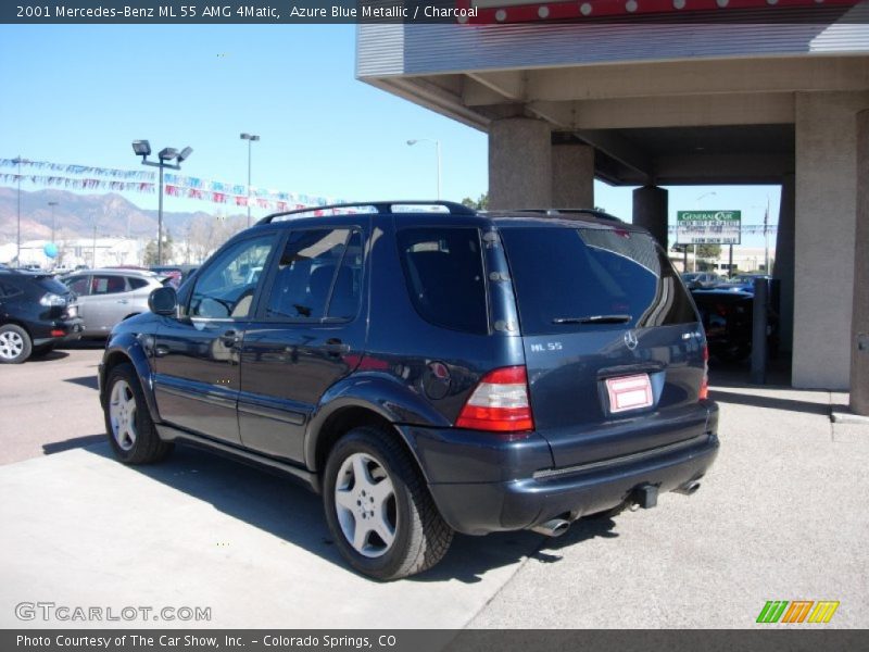 Azure Blue Metallic / Charcoal 2001 Mercedes-Benz ML 55 AMG 4Matic