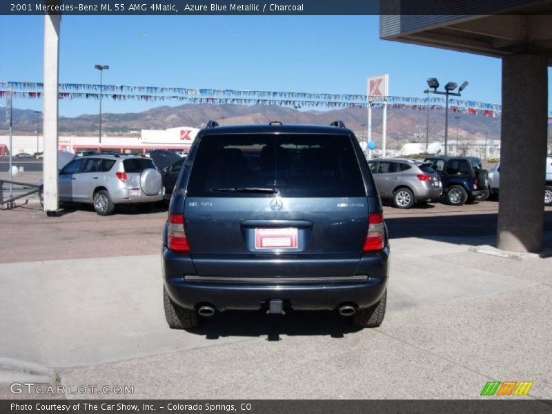 Azure Blue Metallic / Charcoal 2001 Mercedes-Benz ML 55 AMG 4Matic