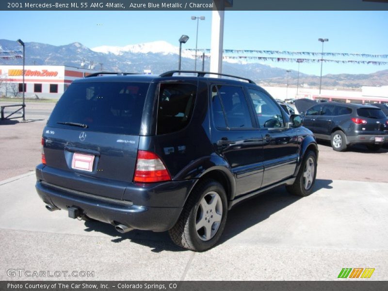 Azure Blue Metallic / Charcoal 2001 Mercedes-Benz ML 55 AMG 4Matic