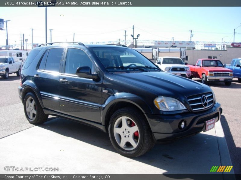 Azure Blue Metallic / Charcoal 2001 Mercedes-Benz ML 55 AMG 4Matic