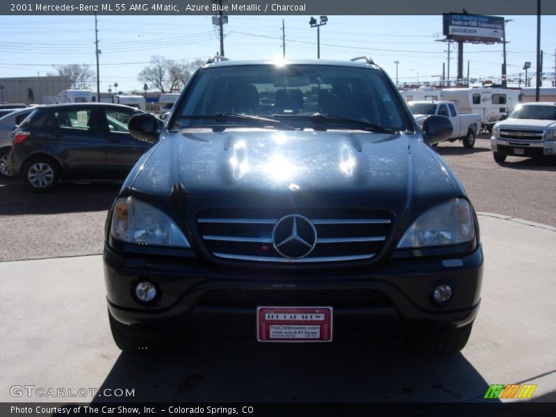 Azure Blue Metallic / Charcoal 2001 Mercedes-Benz ML 55 AMG 4Matic