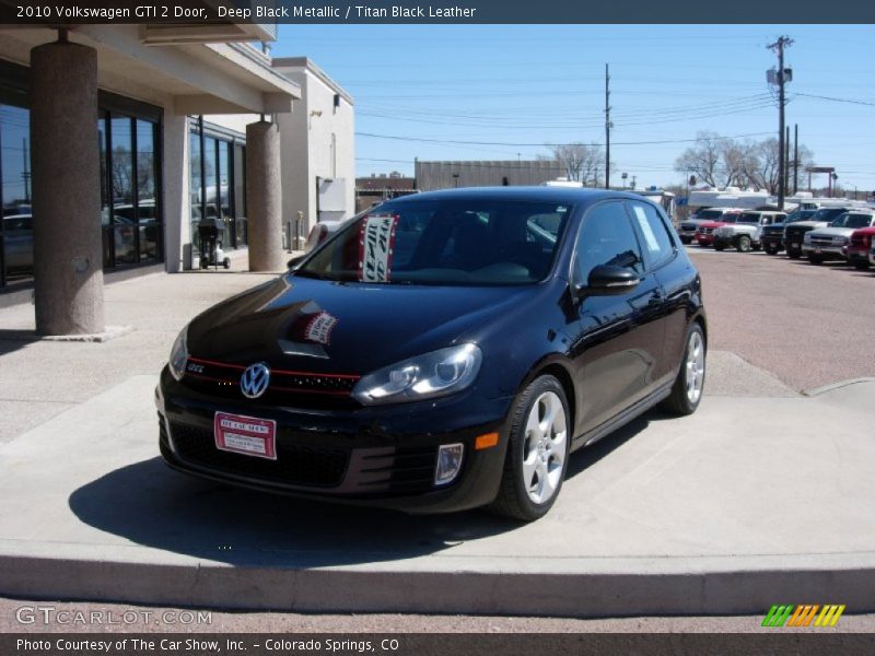 Deep Black Metallic / Titan Black Leather 2010 Volkswagen GTI 2 Door